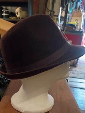 Bijoux Terner Brown Felt Fedora Hat